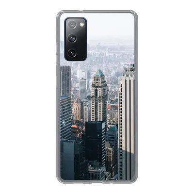 Produktbild von MuchoWow® Handyhülle Schutzhülle Hülle für Samsung Galaxy S20 FE New York - Skyline - Nebel Silikon Softcase Handy Hülle - Abdeckung