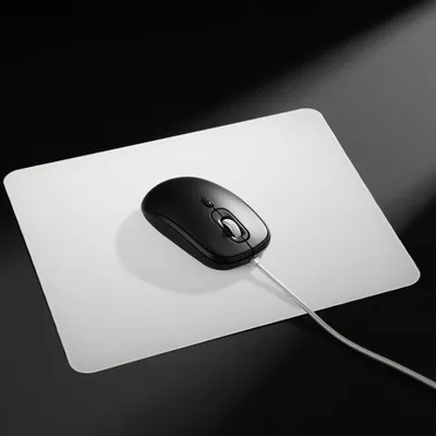 Productafbeelding van Gaming muismat van gehard glas, krasbestendig, antislip, 30x25 cm, geschikt voor snelle bewegingen