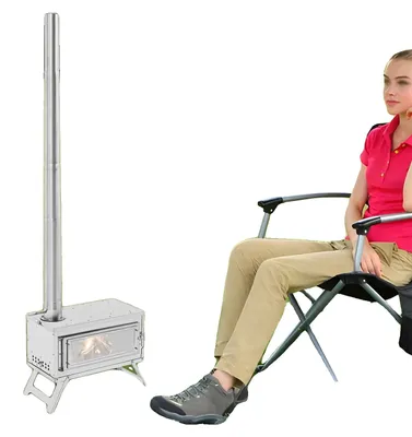 Obrázok produktu pre Kempingové kúrenie, prenosný stanový ohrievač, multifunkčné kúrenie, strieborná farba
