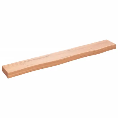 Produktbild von vidaXL Wandregal Hellbraun 80x10x4 cm Massivholz Eiche Behandelt