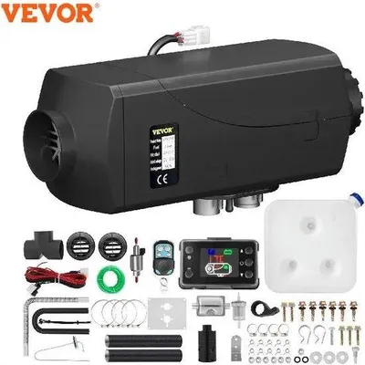 Image de Chauffage diesel 12 V, 5 kW, noir, pour voiture, bus, camping-car