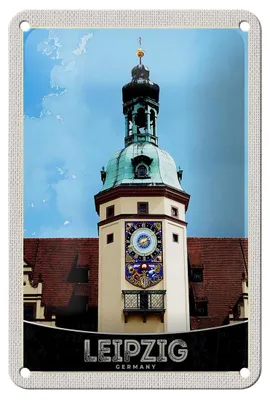 Produktbild von Blechschild Reise 12x18cm Leipzig Deutschland Kirche Stadttour Schild