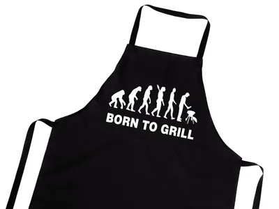 Produktbild von Original Grillschürze Kochschürze Latzschürze Bistroschürze BBQ Apron Werkschürze ideale Männer Frauen Geschenk Zum Grillen geboren [106]