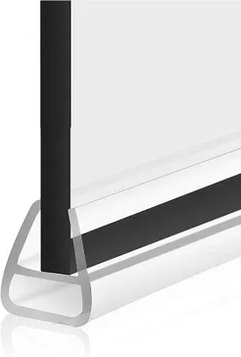 Productafbeelding van Doucheafdichting U-vorm voor glazen douchedeuren - 200 cm silicone
