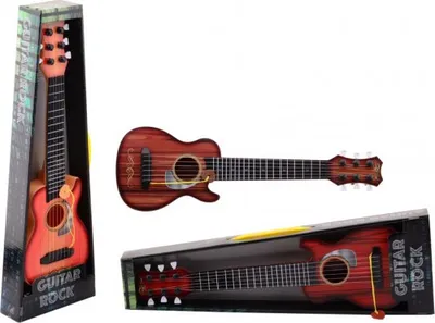 Produktbild von Rockgitarre mit 6 Metallsaiten 45 cm