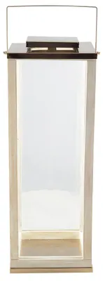 Produktbild von Quadratische Glaslaterne, großes Modell, 25 x 25 x 71 cm