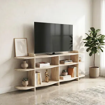 Obrázok produktu pre Skye Decor, kvalitná konzolová zostava (3-dielna) z travertínu, 100% melamín, 170 cm
