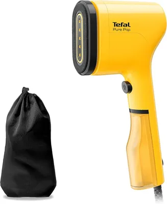 Produktbild von Dampfbürste 1300W Handheld Steamer, 70ml Tank, 20g/Min Dampf, 15s Aufheizen, entfernt Gerüche & 99,9% Keime, tragbarer Kleidungsglätter, Gelb/Schwarz
