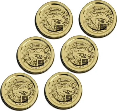 Produktbild von Quattro Stagionie Metall - Ersatzdeckel 56mm - 6 Stück -