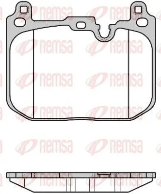 Produktbild von REMSA Bremsbeläge Satz Vorne Bremsklötze für MINI Schrägheck (F56) 1680.00
