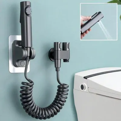 Produktbild von Handgeregelte Bidet-Doucheset, 2 Meter, Met Spuitpistool und Bidet-Kraanset