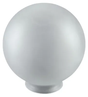 Image de Verre sphérique satiné pour lampe, Ø 15 cm, avec collerette – Verre de rechange pour luminaire – Abat-jour en verre