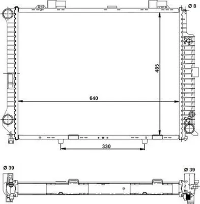 Produktbild von NRF Kühler, Motorkühlung  58098