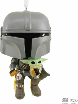 Produktbild von Funko Pop! mandalorianisches Ornament mit Grogu 8 cm