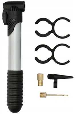 Produktbild von Dunlop BIKE MINI PUMP SILVER Mini-Fahrradpumpe 3 Ventile