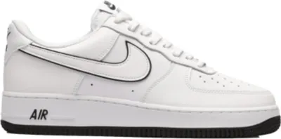 Produktbild von Nike Air Force 1 '07 Low White Black Outline Swoosh - EU: 45.5
