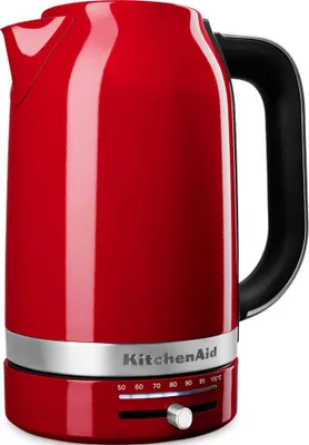 Zdjęcie produktu dla KitchenAid 5KEK1701EER, 1,7 l, 2400 W, Czerwony, Plastik, Stal nierdzewna, Regulowany termostat, Bezprzewodowy