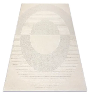 Produktbild von DUNE 2502 Teppich creme – Geometrisch, Kreise, Struktur beige 200x290 cm