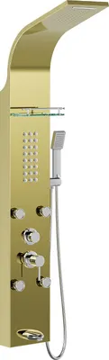 Obrázek produktu pro Mexen Adrox sprchový panel s výtokem, zlatý - 7613-04-50
