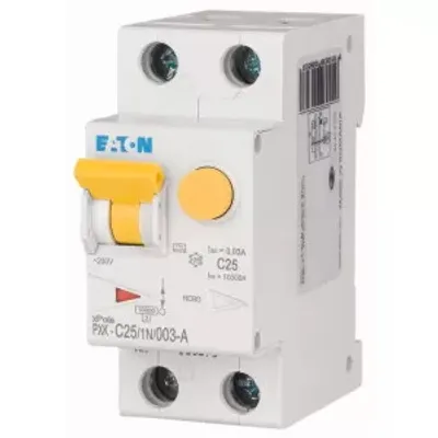 Produktbild von Eaton FI/LS Kombination, 25 A, 30 mA, LS-Charakteristik: C, 1p+N, FI-Charakteristik: A 236966