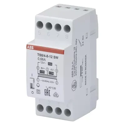 Image de ABB STOTZ-KONTAKT Transformateur Bell TS8/4-8-12SW (2CSM081022R0811)