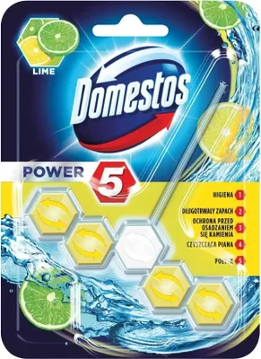 Produktbild von Domestos Power 5 WC-Aufhänger Limettenfrische, 55g