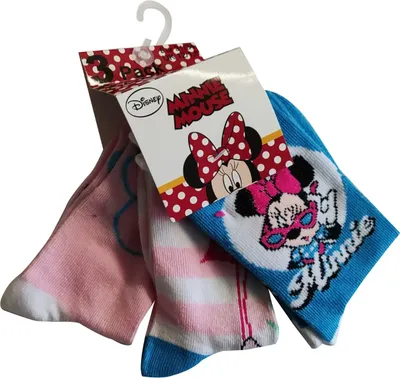 Produktbild von Disney Minnie Mouse Socken, Strümpfe Mode für Kinder Rosa, Blau, Weiß, Gr. 27/30