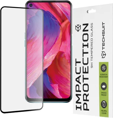 Obrázok produktu pre Techsuit – 111D Full Cover tvrdené sklo s celoplošným lepením na Oppo A54 5G / A74 5G / OnePlus Nord N200 5G – čierne
