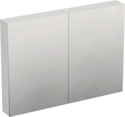 Produktbild von Jungborn Spiegelschrank TRENTA 100 x 14,4 x 72 cm weiß matt 3-türig IP 44