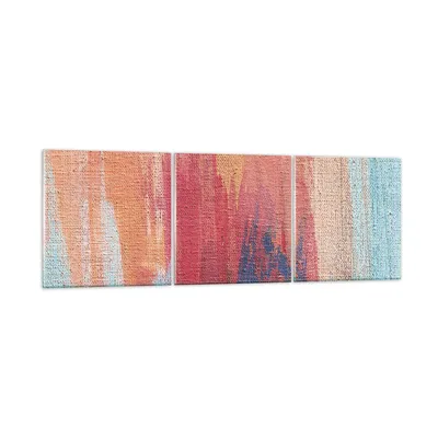 Produktbild von Bilder auf glas - 3 Teile - Die Farben Farben Abstraktion - 90x30cm - Glasbilder - Wandbilder - Bilder - Wanddekoration aus Glas - Glas Bilder - Wandbild auf Glas - GCA90x30-5069