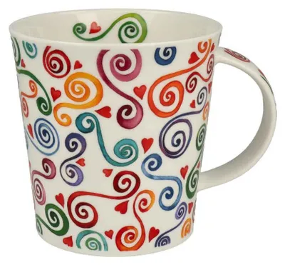 Produktbild von DUNOON Becher Cairngorm Twirl 0,48 l Fine Bone China Porzellan 480 ml Tasse bunt