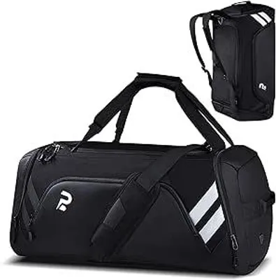 Produktbild von Sporttasche für Damen und Herren, 58 l Reisetasche, große Sporttasche mit Schuhfach und Nassfach, Trainingstasche für Herren, Saunatasche, Fitness-Tasche, Gym-Tasche