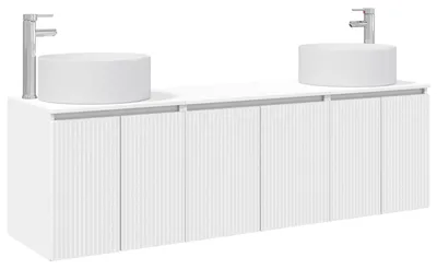 Immagine prodotto di vidaXL Set di mobili da bagno, 3 pezzi, bianco, 49,5 x 44,5 x 65,5 cm