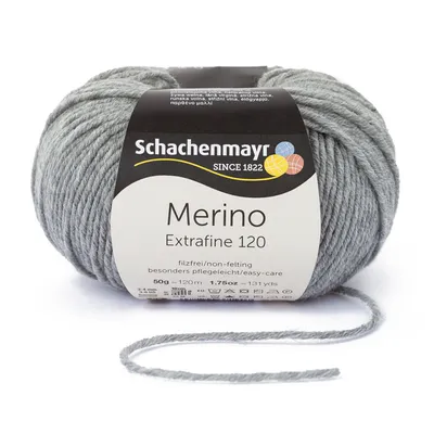 Image de Schachenmayr Merino Extrafine 120, 50 g de fil à tricoter à la main en flanelle