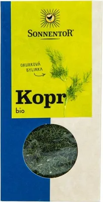 Obrázek produktu pro Sonnentor 465040, Koření vločky, 15 g, Kopr, 342 kcal, 1451 kJ, 2,92 g