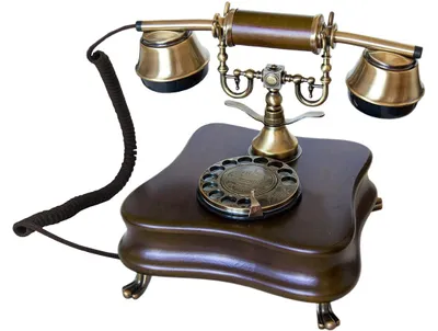 Produktbild von Opis Technology 1921 Cable Modell B — Retro Festnetztelefon aus Holz, Wählscheibentelefon mit Echter Metallklingel, Nostalgie Tischtelefon (Schnurgebunden, Ohne Bluetooth)