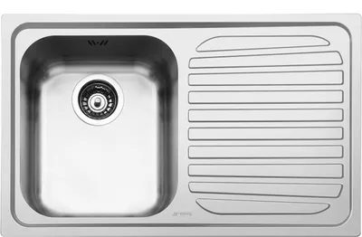 Zdjęcie produktu dla Smeg SP791D-2, Zlew zamontowany na szczycie, Prostokątny, Stal nierdzewna, Stal nierdzewna, 1 mis(y), Prostokątny