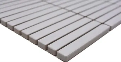 Produktbild von Handmuster Keramikmosaik Mosaikfliesen weiss matt Wand Küche Bad Dusche MOS24-CG91_m