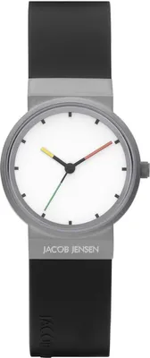 Produktbild von Jacob Jensen 32652 /652) Uhr Damen, Titan, Schwarz, Kunststoff