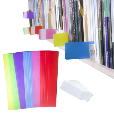 Image de 48 supports de livres en plastique de couleurs vives