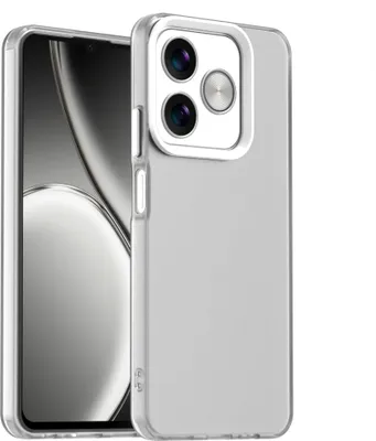 Produktbild von Handyhülle für Realme C61 Schlank Durchscheinend Matt Stoßfest Schutzhülle Weiß