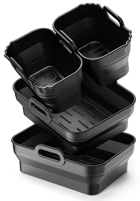 Airfryer-Silikonform-Set 4tlg. für Heißluftfritteusen ab 8,5 l