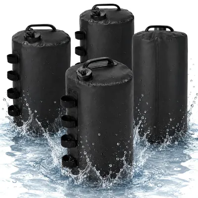 Produktbild von Gewichtset für Partyzelte 20 l, 4 Stücke, 500D PVC, mit 4 Klettverschlüssen, für Garten