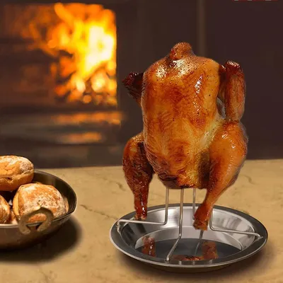 Produktbild von Vertikaler H?hnchengrill - H?hnchengrill aus Edelstahl, BBQ- und Campingkochutensilien (1 Stš¹ck)