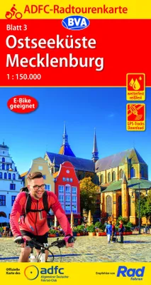 Produktbild von BVA ADFC Radtourenkarte Ostseeküste Mecklenburg 1:150.000