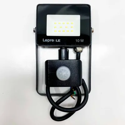Produktbild von Lepro 10W LED Strahler mit Bewegungsmelder Außen, 850LM Außenstrahler 5000K Kaltweiß Superhell Scheinwerfer, Ideale Aussenleuchte für Garten, Innenhöfe, Garage, Haus, Hotel, PR340012-DW-EU