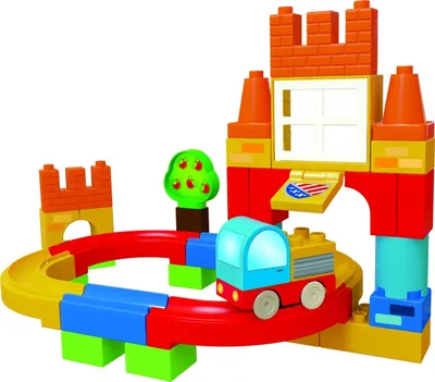 Image de Circuit de course avec voiture 38 pièces