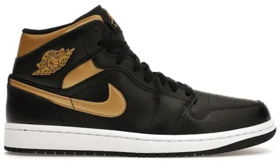 Produktbild von Jordan 1 Mid Black Metallic Gold - EU 40