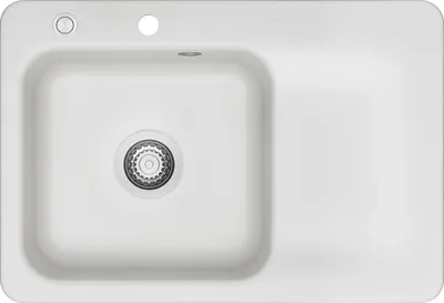 Produktbild von KeraDomo Spüle JUNA 75 in SATIN - Becken links mit Excenterbedienung / Systemceram / Keramikspüle