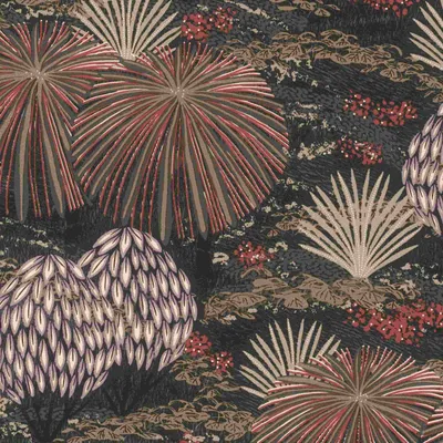 Produktbild von Vliestapete 868616 Tapete Botanical Dschungel 53 x 1005 cm Rasch Symphony Rot